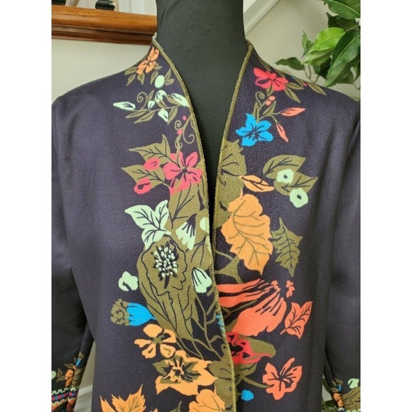 Misslook Floral Long Sleeve Casual Blazer - Picture 2 of 12